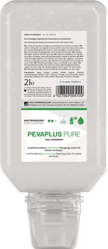 PAUL VOORMANN Handreinigung PEVAPLUS PURE 2l unparfümiert Softflasche PAUL VOORMANN
