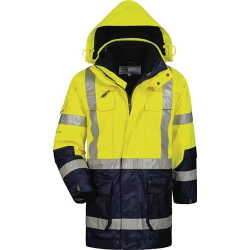 ELYSEE Warnschutzparka Jekyll Gr.L gelb/marine ELYSEE