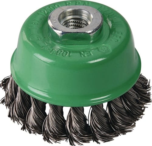 TECWERK Topfbürste D.100mm Drahtstärke 0,5mm VA 8500min-¹ TECWERK