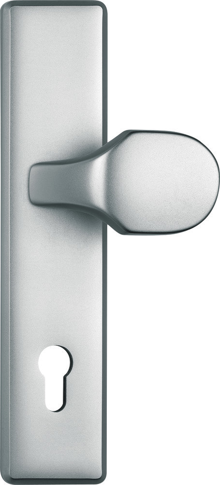 ABUS Schutz-Drückergarnitur mit Langschild KLT512, eckig, Aluminium, 24790