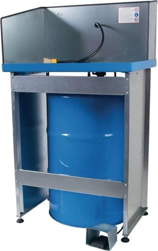 RAPID Kleinteilereiniger f.200l-Fass Stahlbl.verz.Standmodell