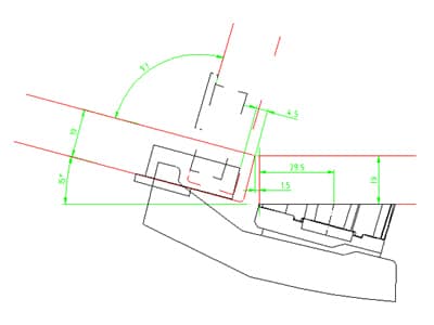 HETTICH Winkeladapter für Kreuzmontageplatten, 15°, 9072535