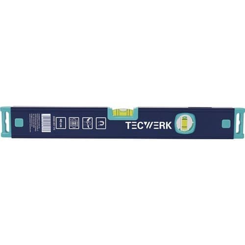 TECWERK Wasserwaage 60cm Alu.blau m.Magnet ± 0,5 mm/m TECWERK