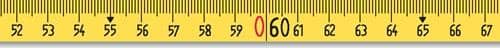 BMI Rahmenbandmaß ERGOLINE L.30m Band-B.13mm B mm/cm EG II Alu.gelb Stahlmaßband BMI