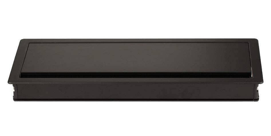 Veyhl Kabeldurchlass Mambo softclose BM: 286x110x24,5 schwarz rechteckig