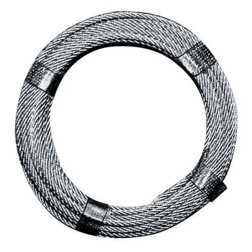 Drahtseil D.3,0-4,0mm L.170m 6x7+1FE Bruchkraft 5,28 kN Stahl,verz.ku.-ummantelt