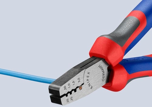 KNIPEX Aderendhülsenzange Gesamt-L.145mm 0,25-2,5 (AWG 23-13)mm² pol.