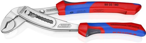 KNIPEX Wasserpumpenzange Alligator® L.180mm Spann-W.36mm verchr.Comfort-Griff KNIPEX