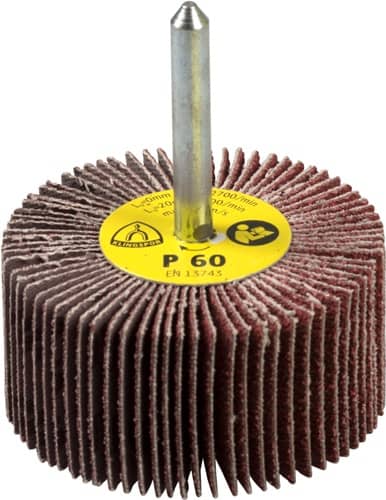 KLINGSPOR Fächerschleifer KM 613 Ø40xH20mm K.40 Korund Schaft-D.6mm KLINGSPOR