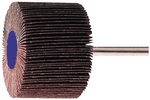 TECWERK Fächerschleifer Ø50xH30mm K.80 Korund Schaft-D.6mm TECWERK