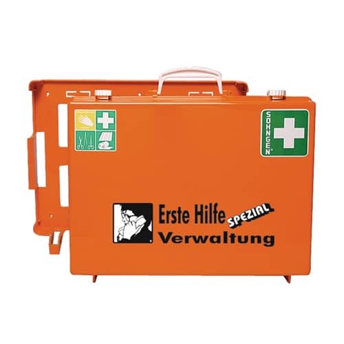 SÖHNGEN Erste Hilfe Koffer Beruf SPEZIAL Verwaltung B400xH300xT150ca.mm orange SÖHNGEN