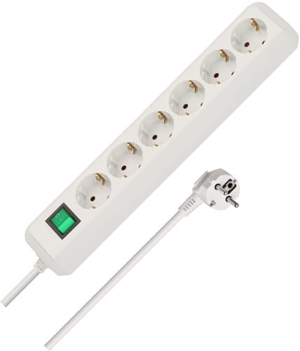 BRENNENSTUHL Steckdosenleiste Eco Line 16 A 250 V Steckd.6 1,5m H05VV-F 3x1,5mm² BRENNENSTUHL