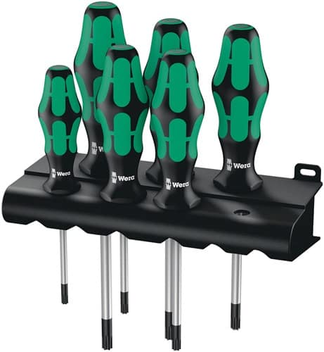 WERA Schraubendrehersatz 367/6 6-tlg.TORX® 2K-Griff Rundkl.WERA