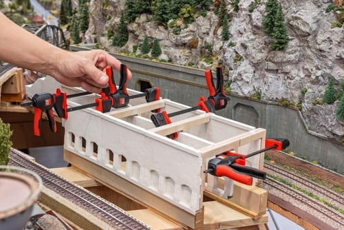 BESSEY Einhandzwinge EZ360 Spann-W.150mm A.80mm Spreiz-W.195-315mm BESSEY