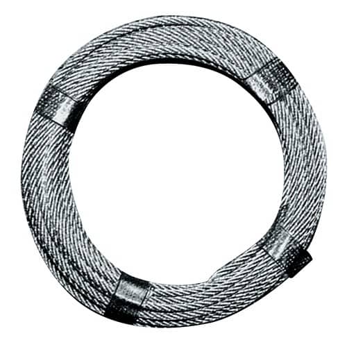 Drahtseil D.3,0-4,0mm L.170m 6x7+1FE Bruchkraft 5,28 kN Stahl,verz.ku.-ummantelt