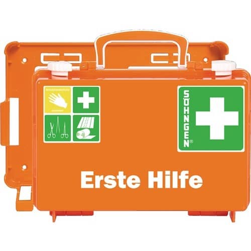 SÖHNGEN Erste Hilfe Koffer klein Quick CD orange B260xH170xT110mm