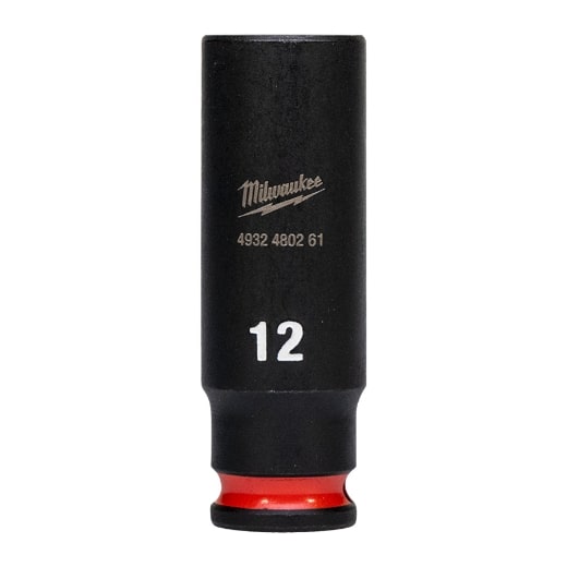 MILWAUKEE 12 x 50 mm SHOCKWAVE Schlagnuss 1/4" lang