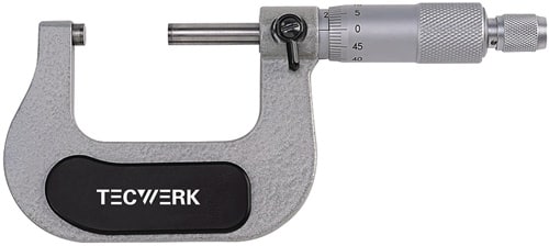TECWERK Bügelmessschraube DIN 863/1 25-50mm Spindel-D.6,5mm TECWERK