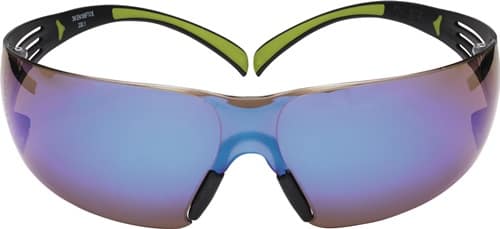 3M Schutzbrille SecureFit-SF400 EN 166,170 172 Bügel schwarz grün,Scheiben blau PC
