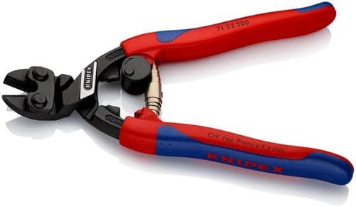 KNIPEX Kompaktbolzenschneider CoBolt L.200mm Mehrkomp.-Hülle 20Grad Form 2 o.Aussparung