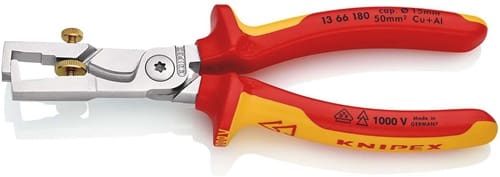 KNIPEX Abisolierzange StriX L.180mm VDE verchr.Mehrkomp.-Hüllen KNIPEX