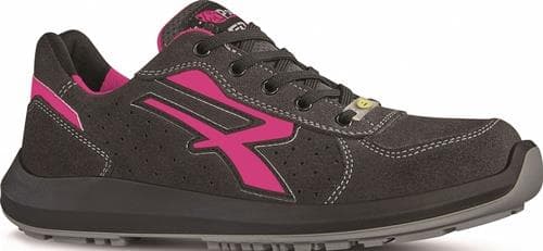 U.POWER Damensicherheitsschuh RU20156 ELECTRA Gr.37 W.9 schwarz/pink S1PS FO SR ESD