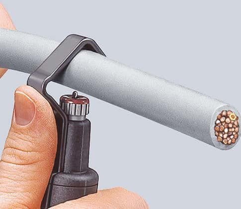 KNIPEX Abmantelungswerkzeug Gesamt-L.135mm Arbeitsber.D.6,0-29,0mm KNIPEX