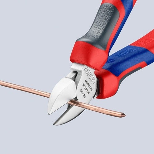 KNIPEX Seitenschneider L.160mm Kopf verchr.Comfort-Griff KNIPEX
