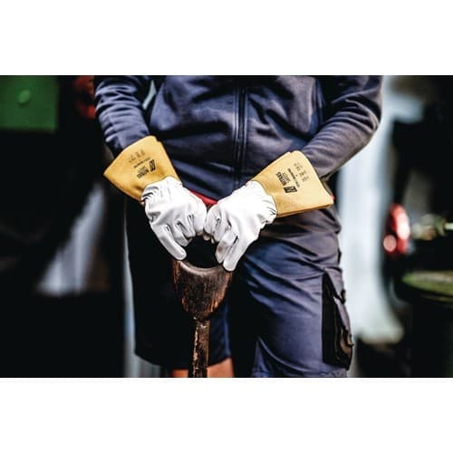 NITRAS Schweißerhandschuhe ARGON PRO Gr.10 grau/ocker