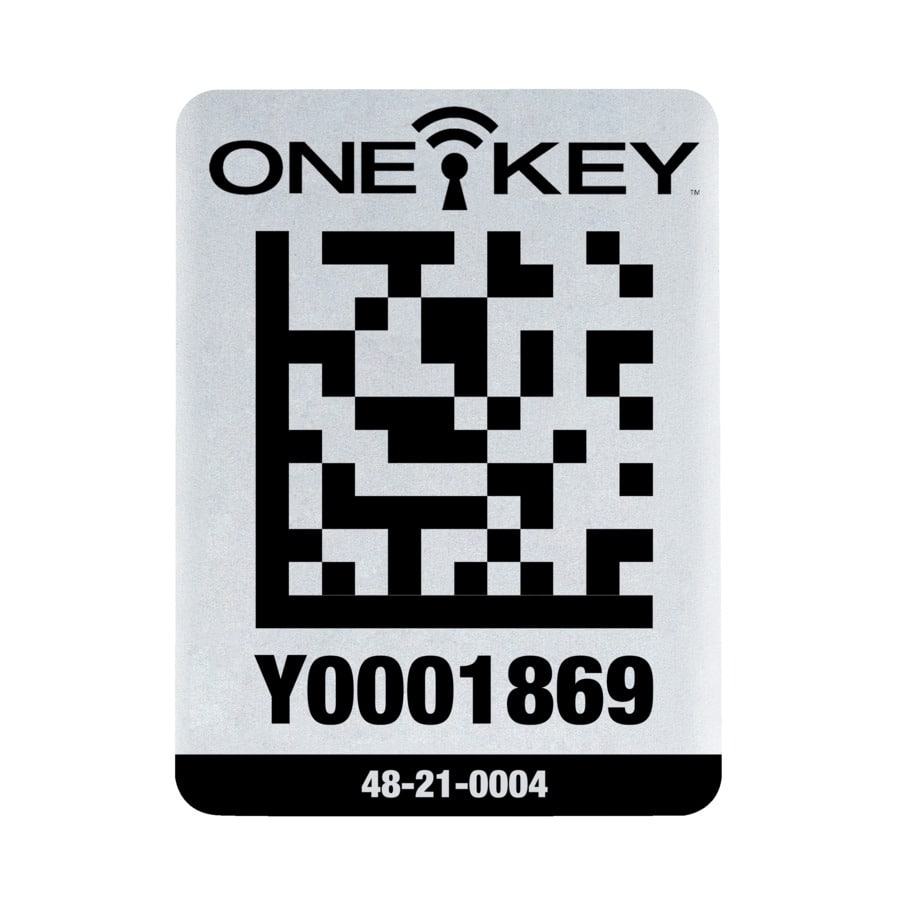 AIDTLM QR-Code Sticker Metall 25 Stück groß AIDTLM