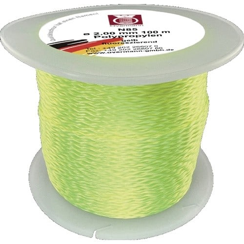 Pflastererschnur L.100m D.3mm 100kg PP gelb,fluoresz.