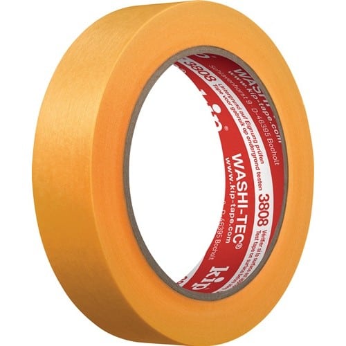 KIP Abdeckband 3808 WASHI-TEC® Premium Goldkrepp® glatt orange L.50m B.48mm Rl.KIP