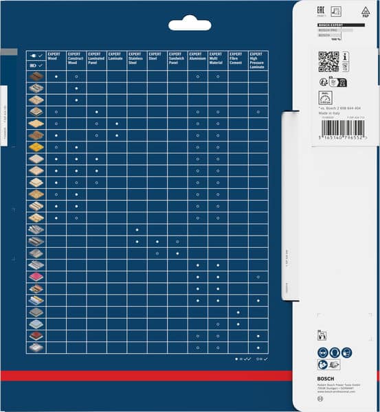 BOSCH Kreissägeblatt Expert for Wood, 225 x 30 x 2,6 mm, 32