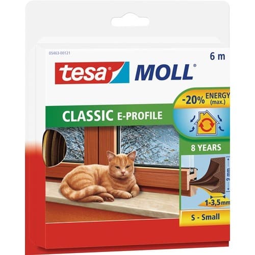 TESA Fenster-/Türmoll tesamoll® 5463 B9mmxH4mmxL6m braun TESA