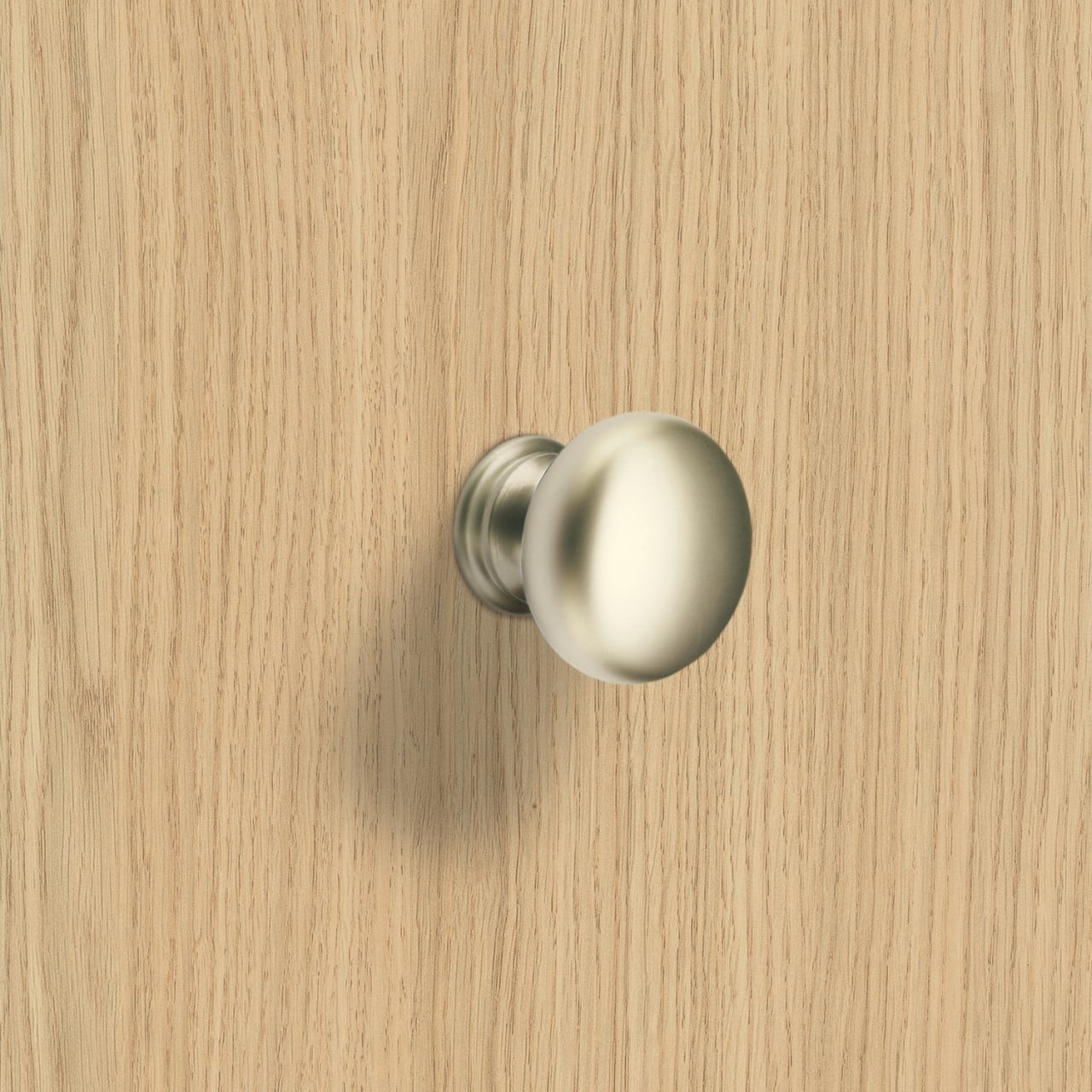 HETTICH Knopf Cirpi, H 27 mm, ø 30 mm, Vernickelt matt, 9070586