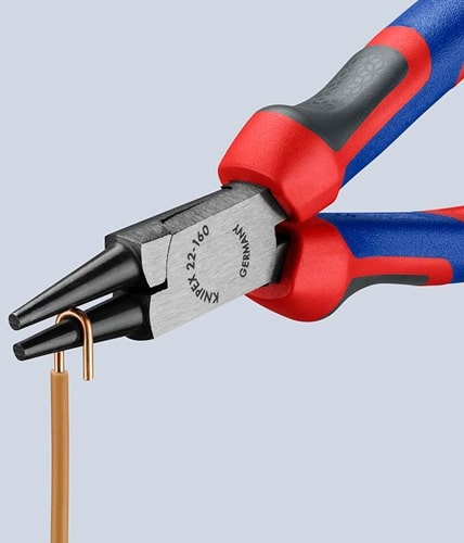 KNIPEX Rundzange L.160mm Kopf pol.Comfort-Griff KNIPEX
