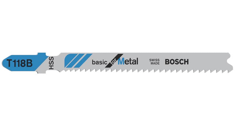 BOSCH Stichsägeblatt T 118 B Basic for Metal, 100er-Pack