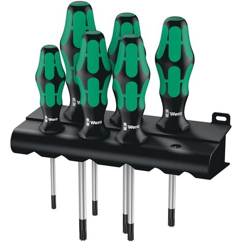 WERA Schraubendrehersatz 367/6 6-tlg.TORX® 2K-Griff Rundkl.WERA