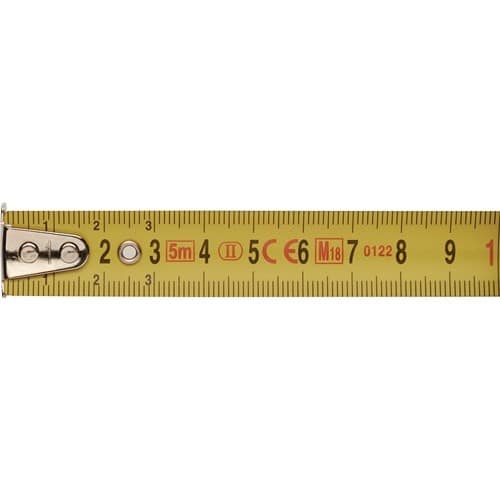 Taschenrollbandmaß L.8m B.25mm mm/cm EG II 2K Automatic TECWERK