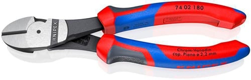 KNIPEX Kraftseitenschneider L.180mm pol.Form 0 Comfort-Griff KNIPEX