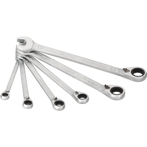 HAZET Knarrenringmaulschlüssel-Satz 606N/6 6-tlg.SW 8-19mm abgewinkelt,lang,schlank