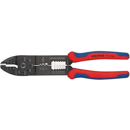 KNIPEX Crimpzange L.240mm 0,5-6(AWG 20-10)/0,5-2,5 (AWG 20-13) mm² KNIPEX