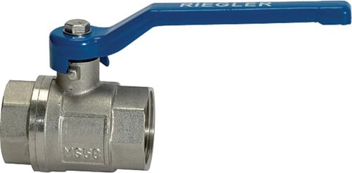 RIEGLER Messingkugelhahn VALVE LINE 47,80mm G 1 1/2 Zoll innen/innen DN 40mm RIEGLER