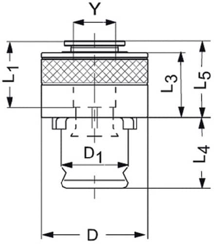 Schnellwechseleinsatz SES 9mmx7mm Gr.1 f.DIN 374/376 M12