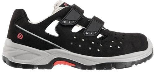 BAAK Sicherheitssandale Hardy Gr.39 N schwarz/grau Mikrofaser S1P SRC ESD EN20345