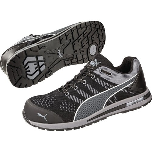 PUMA Sicherheitsschuh Elevate Knit BLACK LOW Gr.42 W.11 schwarz/grau S1PS ESD HRO SR