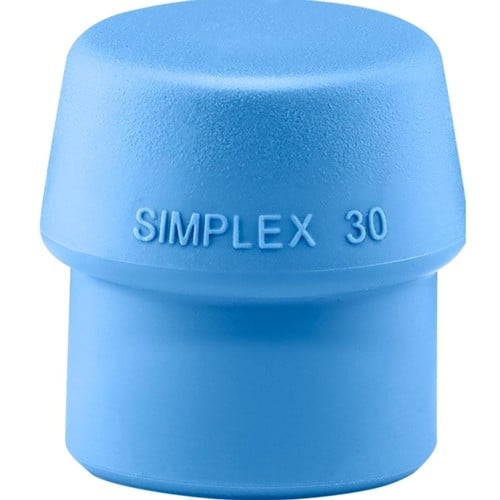 HALDER Schonhammerkopf SIMPLEX Kopf-Ø 30mm TPE-soft blau weich HALDER
