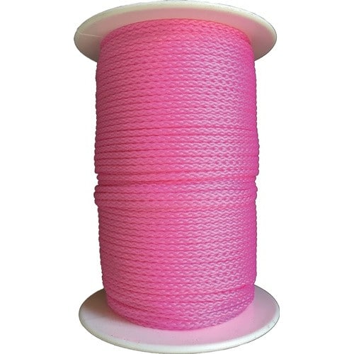 OVERMANN Pflastererschnur L.100m D.3mm 100kg PP pink,fluoresz.