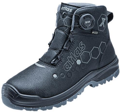 ATLAS Sicherheitsstiefel XT 550 BOA GTX Gr.45 W.10 black/anthrazit S3 SRC EN20345