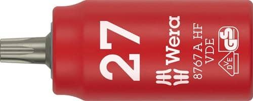 WERA Steckschlüsseleinsatz 8767 A VDE HF 1/4 Zoll TX 27 L.36mm WERA